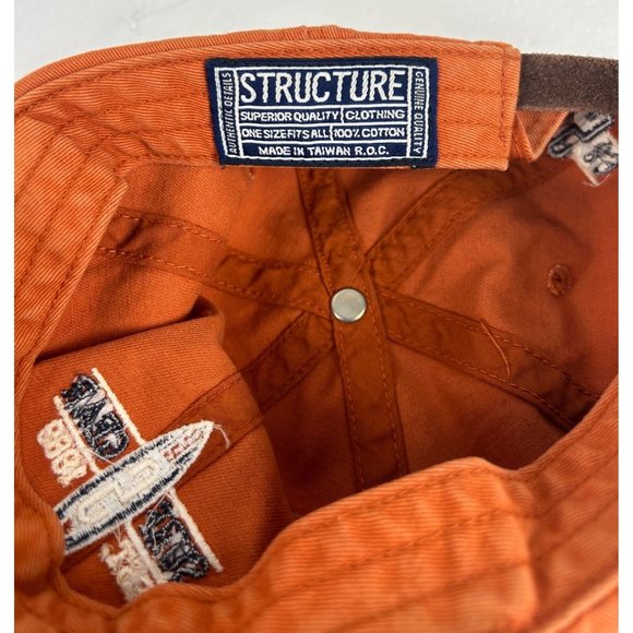 Surf Gear snapback ball cap Burnt Orange - Picture 5 of 7